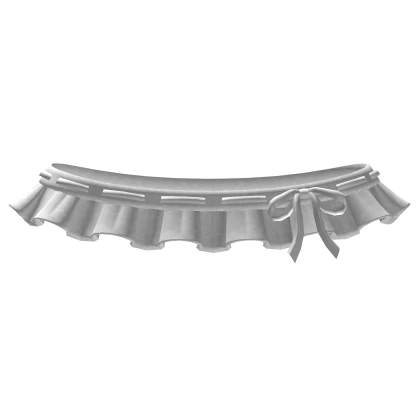 3.0 cute white ruffled lace shoulder frills