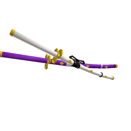 Dual Katana Purple and white