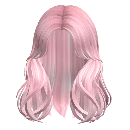 Layered Curtain Bangs in Pink