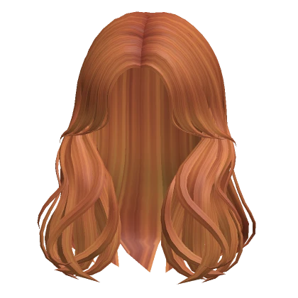 Layered Curtain Bangs in Ginger