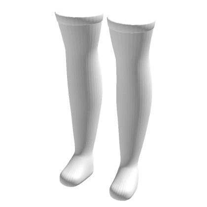 White Thigh High Socks