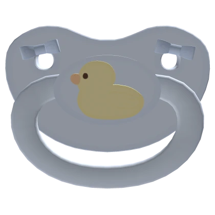 ꒰♡꒱ kawaii blue baby duck pacifier