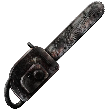 Black Rusty Dirty Chainsaw