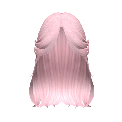 Pink Wavy Alt Curtain Bangs
