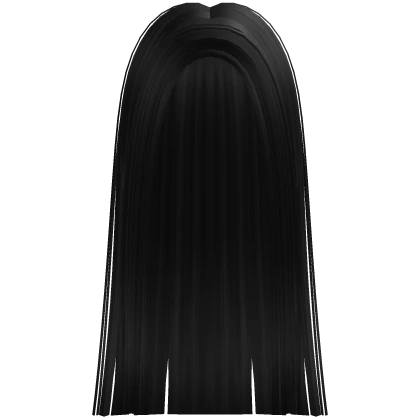 Black Long Straight Slick Tucked Hime Girl Hair
