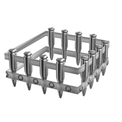 left leg bullet belt (1.0/3.0) white