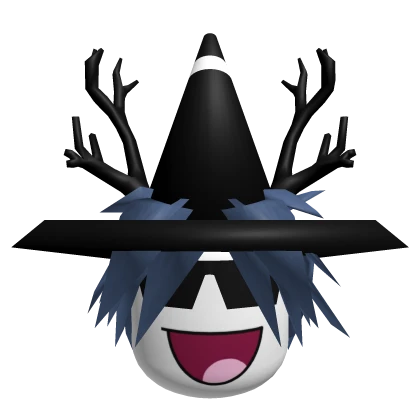 Black Cone Dashie Blue Hair EPIC