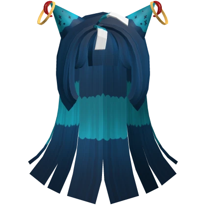 multicolor long silly showtime yatta piñata hair