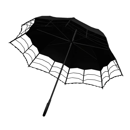 Black Web Umbrella