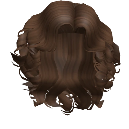 Curly Hippie Mullet Brown