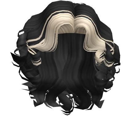 Curly Hippie Mullet Black Blonde