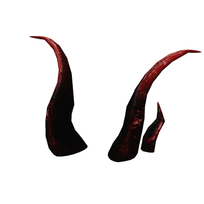 [PBR] Black Red Rusted Iron Horns