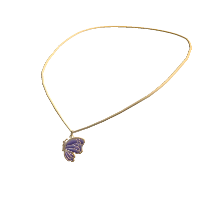 Butterfly BFF Necklace (Left Purple)