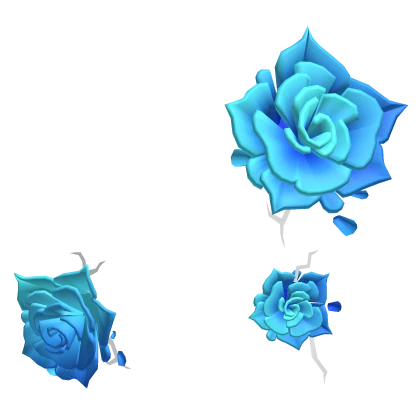 Glowing Flowers Blue Mask Accessory