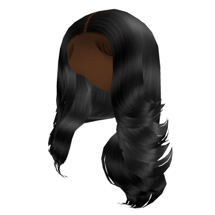 Middle Part Layered Hair [Black]