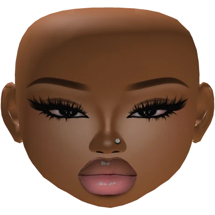 BIG LIP baddie latina girl mesh makeup wear lashes