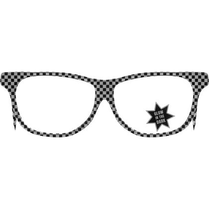 Glow in the DARK! Scene Glasses (White)