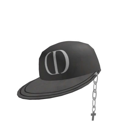 Grey Drippy Y2K CD Cap