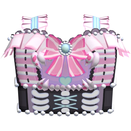  pastel goth halloween spooky ghost pink corset 