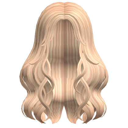 Blonde Waves with Curtain Bangs