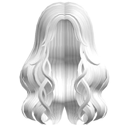 White Waves with Curtain Bangs