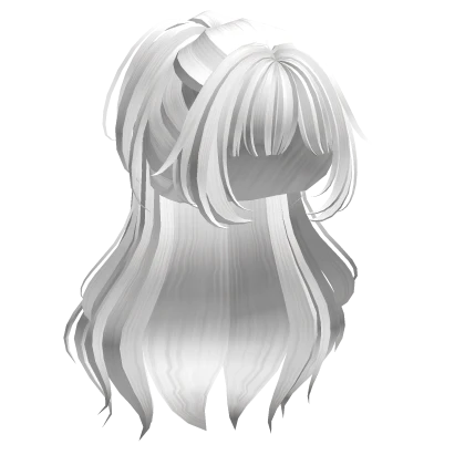 Super Fluffy Layered Anime Ponytail (White)
