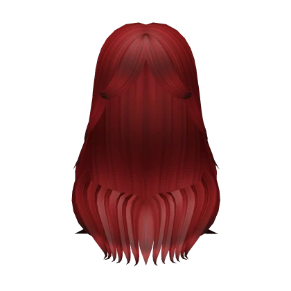 Red Layered Alt Hair with Bangs