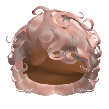 ☆ | Baby Pink Curly Bixie Cut