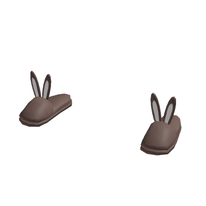 Chocolate Bunny Slippers