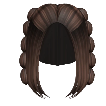 Aesthetic Smooth Bubble Braids (Brown)