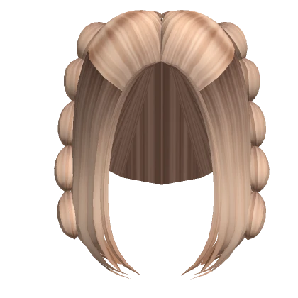 Aesthetic Smooth Bubble Braids (Blonde)