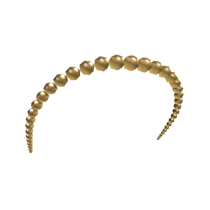 Tapered Pearl Headband [Gold]