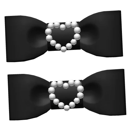 ꒰♡꒱ kawaii black jirai kei bows