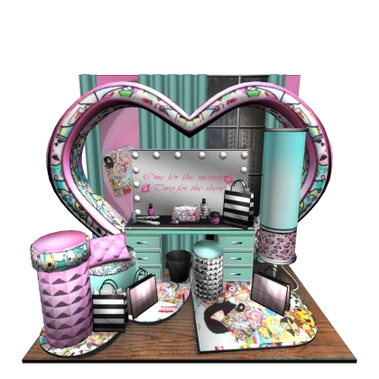 Tokidoki Glam Makeup Room Background Harajuku 