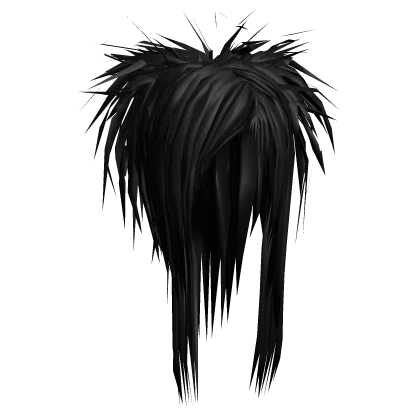 Spiky Teased Scene Hair (Black)