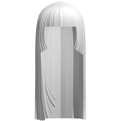 ☆ goth y2k emo vampire hime cut white