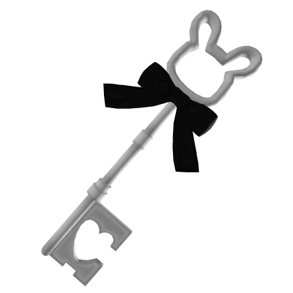 ♡ cute bunny doll key with black bow