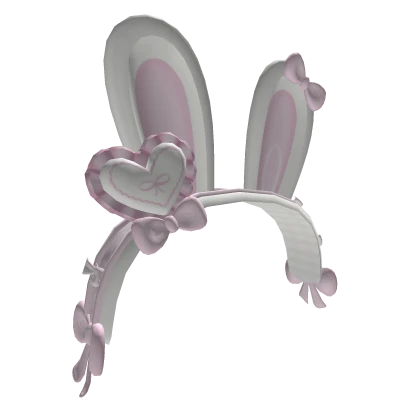 ♡ kawaii valentines bunny maid bonnet ⋆ white