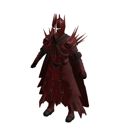 Spiked Crimson Medieval Armour