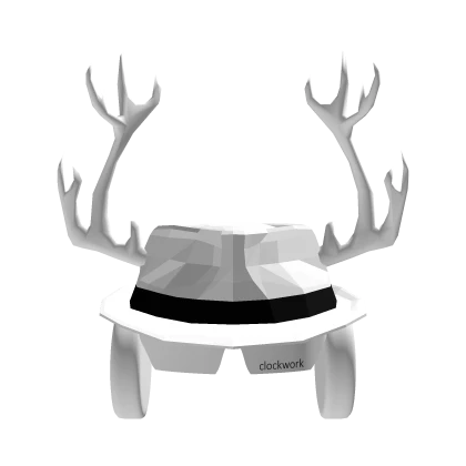 Fedora+Clockworks+Antlers White