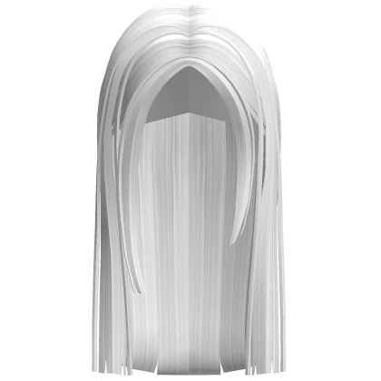 Long Straight Preppy Hair (White)