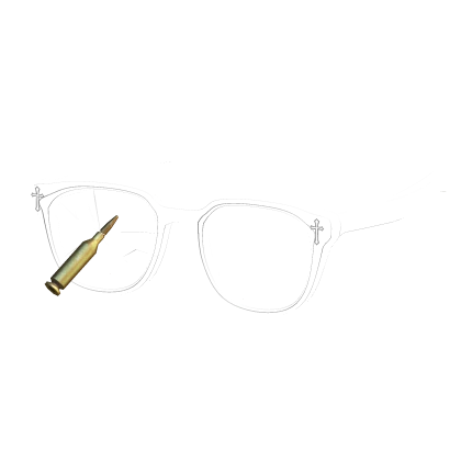 Transperent Shattered Glasses w Bullet