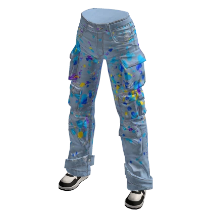 Splatter Cargo Jeans