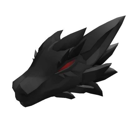 Black Wolfdragon Head