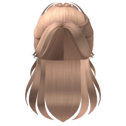 Long Y2k Ponytail with Bangs (Blonde)