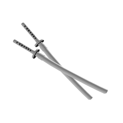 Dual White Katana [Back]