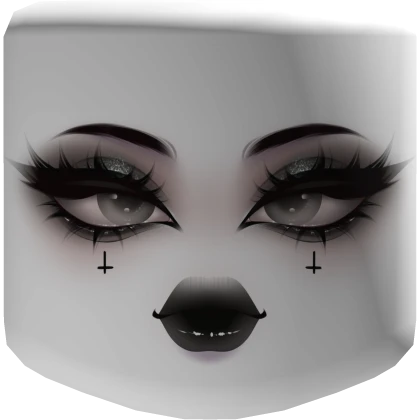 Pretty goth makeup face [3.0 D]