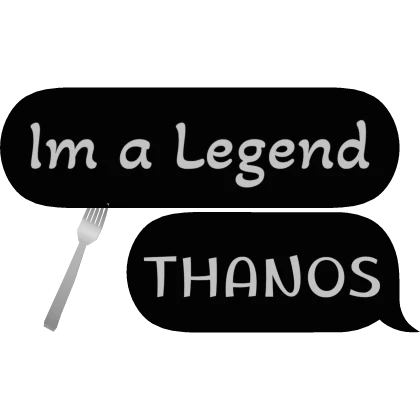 I'm a legend thanos squid game player 230 text