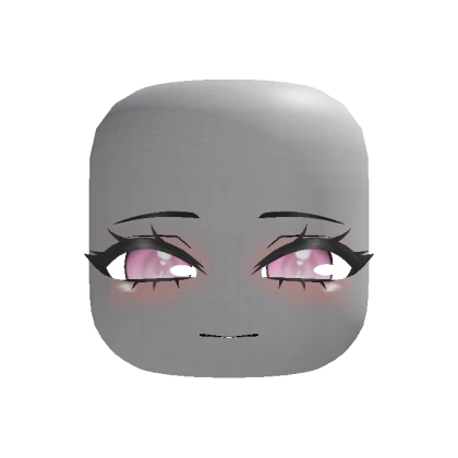 Cute Sleepy Chibi Face - Pink