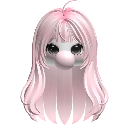 Cute Girl Bubblegum Long Hair 💗
